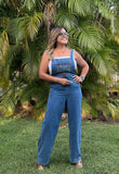 Denim Jumpsuit (corre pequeño / tallas 0 y 1 small, 3 medium y 5 large)