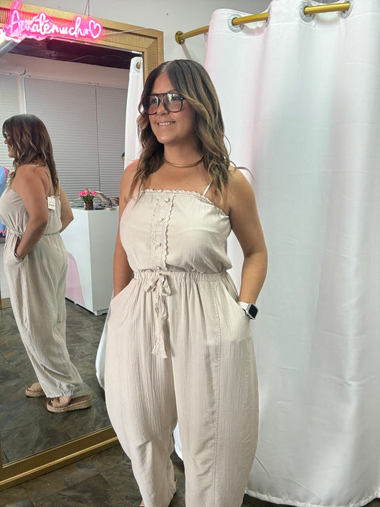 Barrel Leg Jumpsuit
