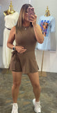 Coffee dress with shorts