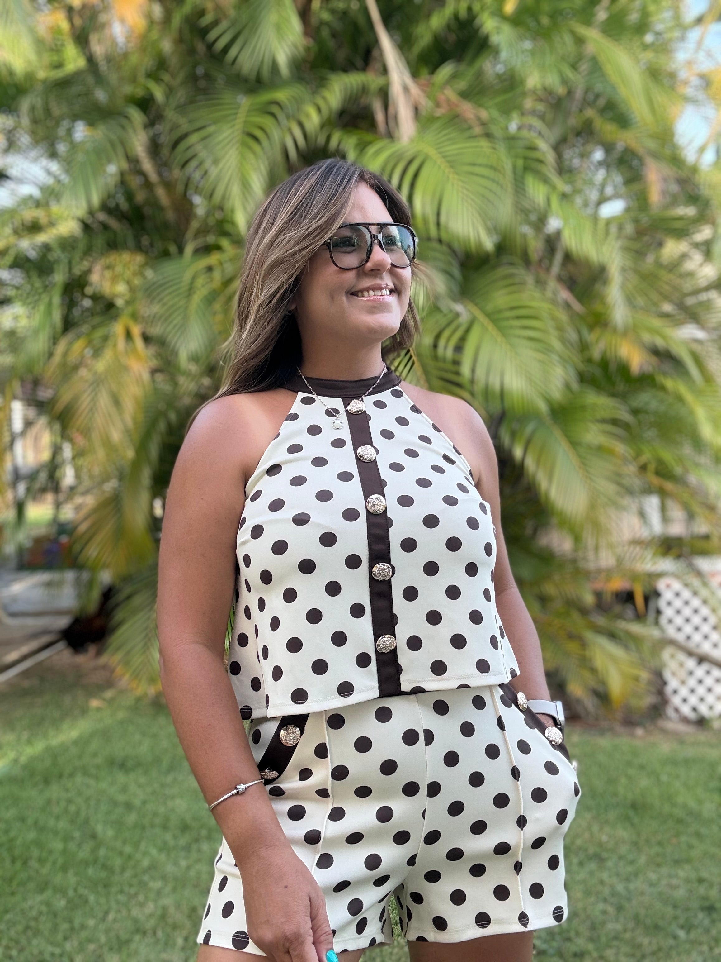 Brown Polka Dots Set