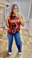 Iconic T shirt marrón