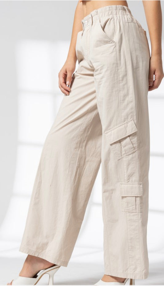 Gracelyn Cargo Pants Beige