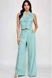 Mint vest & pant set