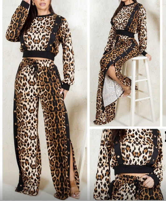 Leopard Pants Sets